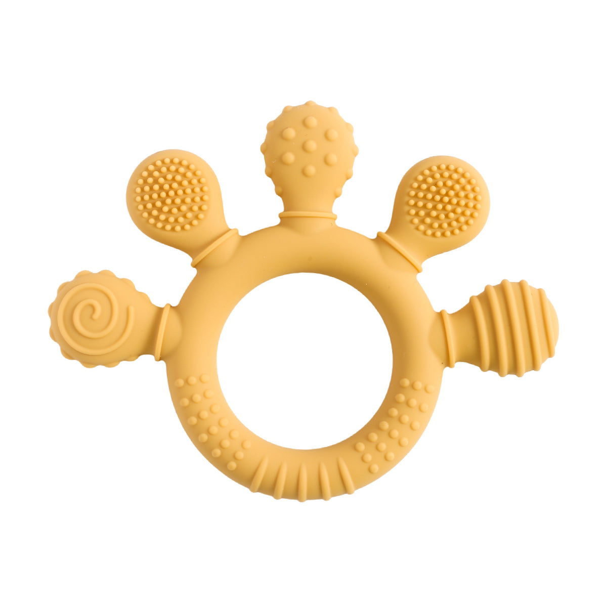 Baby Silicone Finger Teether Soothing Toy Anti-Chewing Bracelet for Teething Infants