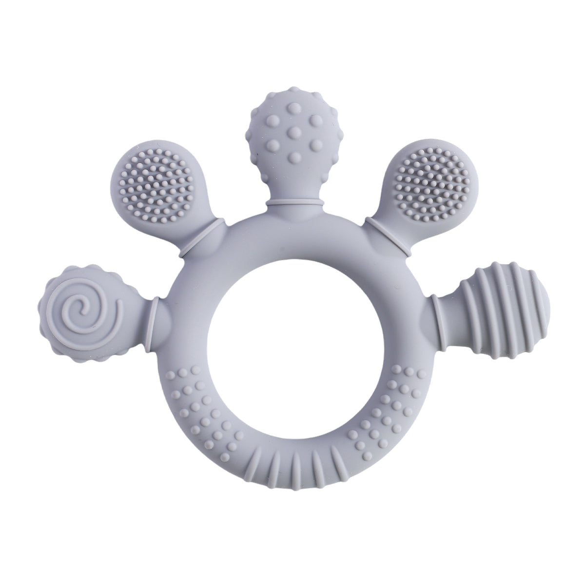 Baby Silicone Finger Teether Soothing Toy Anti-Chewing Bracelet for Teething Infants