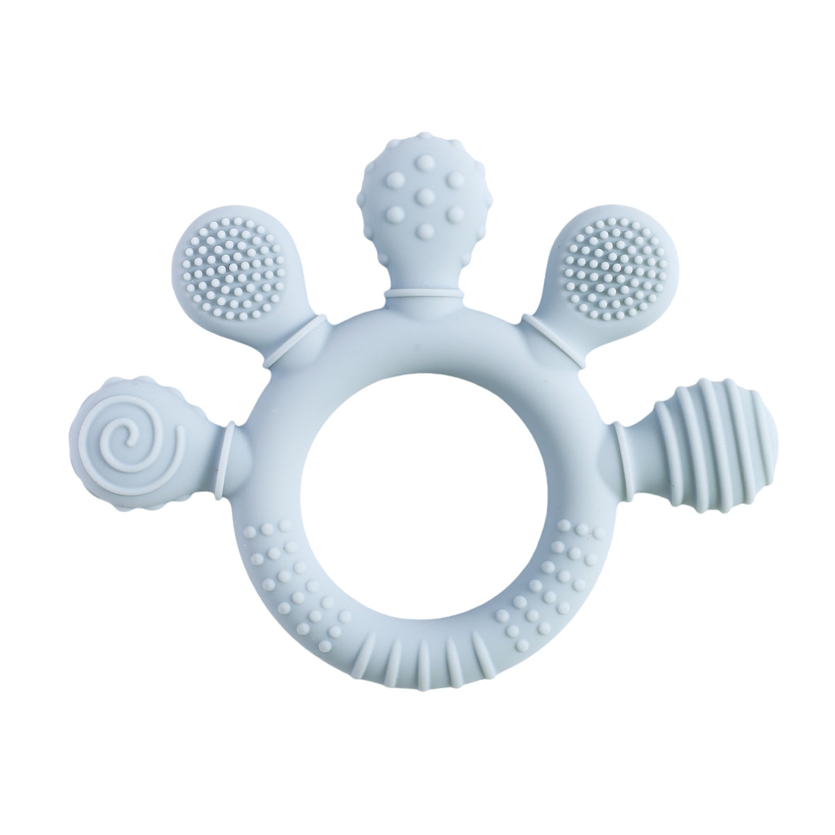 Baby Silicone Finger Teether Soothing Toy Anti-Chewing Bracelet for Teething Infants